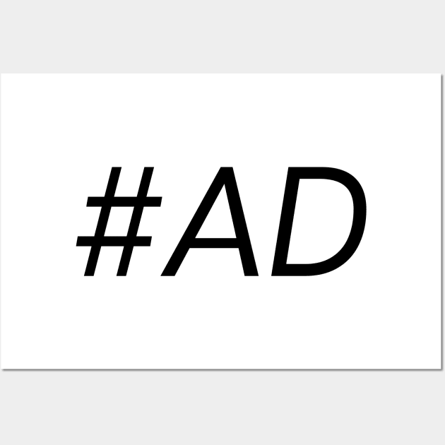 Hashtag Ad Wall Art by Toad House Pixels